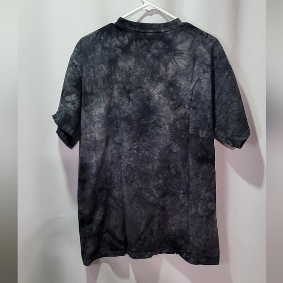 The Mountain Men's Vintage Gray Tie Dye Wolf Graphic Short Sleeve Tee Size Large - Picture 7 of 8